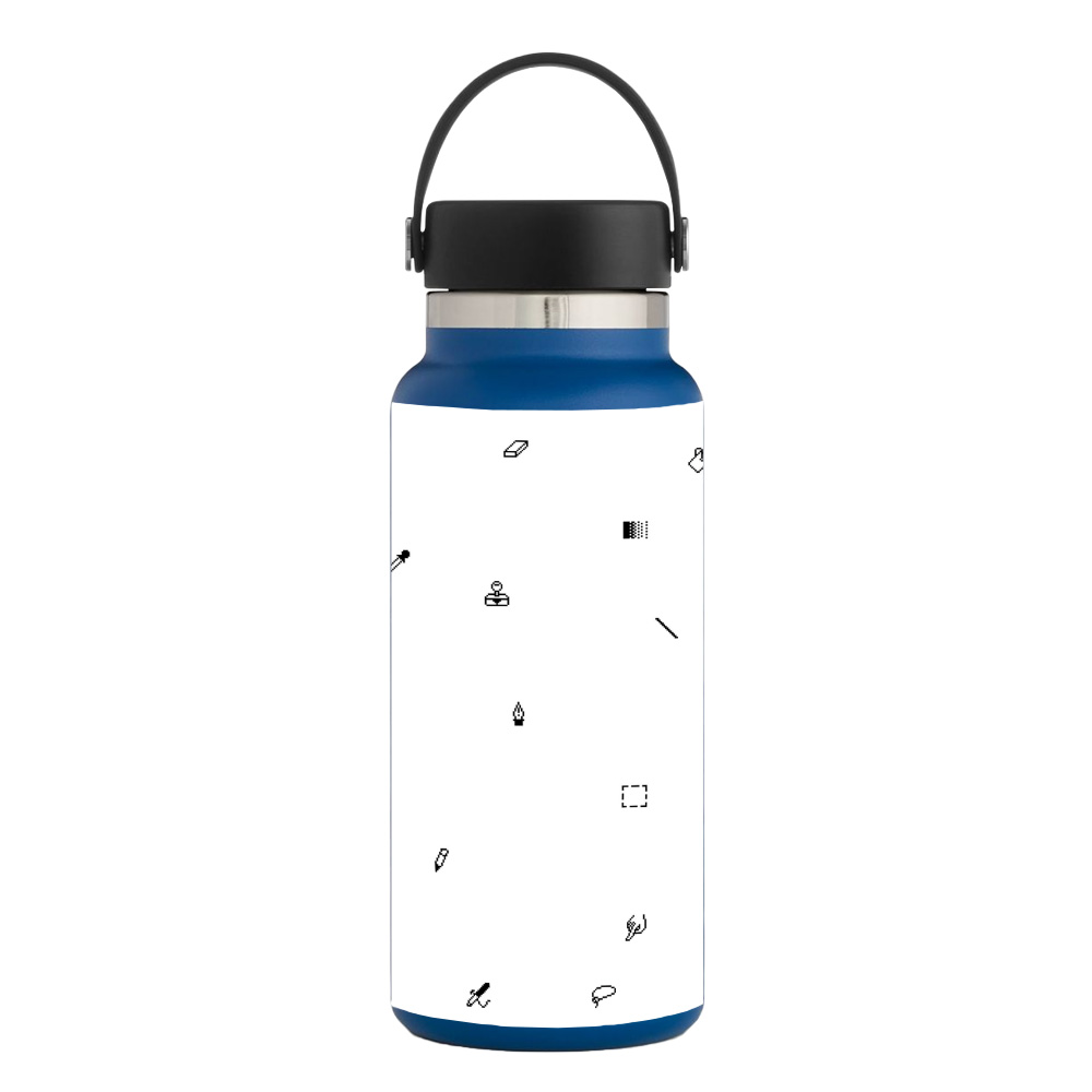 Picture of MightySkins HFWI32-Pixel Pattern Skin for Hydro Flask 32 oz Wide Mouth - Pixel Pattern