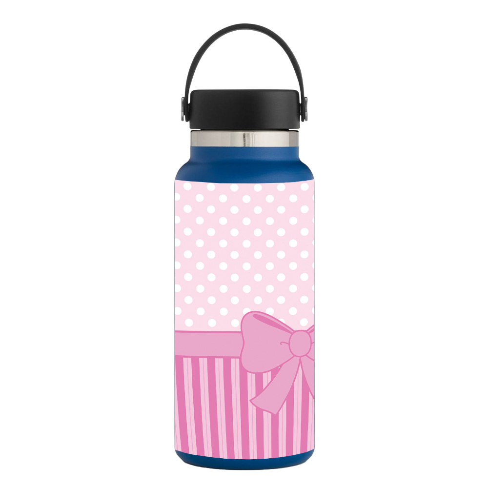Picture of MightySkins HFWI32-Pink Present Skin for Hydro Flask 32 oz Wide Mouth - Pink Present