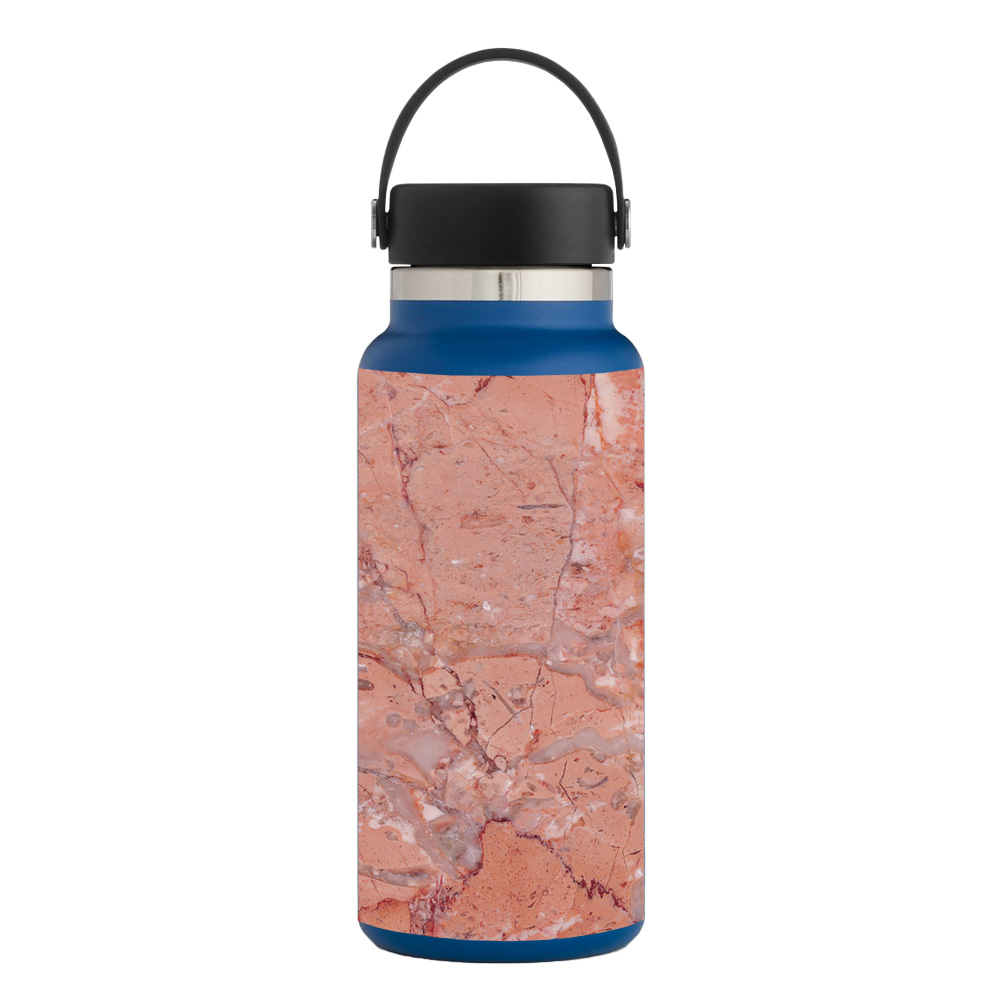 Picture of MightySkins HFWI32-Pink Marble Skin for Hydro Flask 32 oz Wide Mouth - Pink Marble