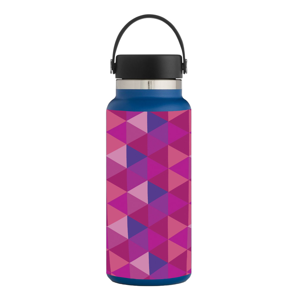 Picture of MightySkins HFWI32-Pink Kaleidoscope Skin for Hydro Flask 32 oz Wide Mouth - Pink Kaleidoscope