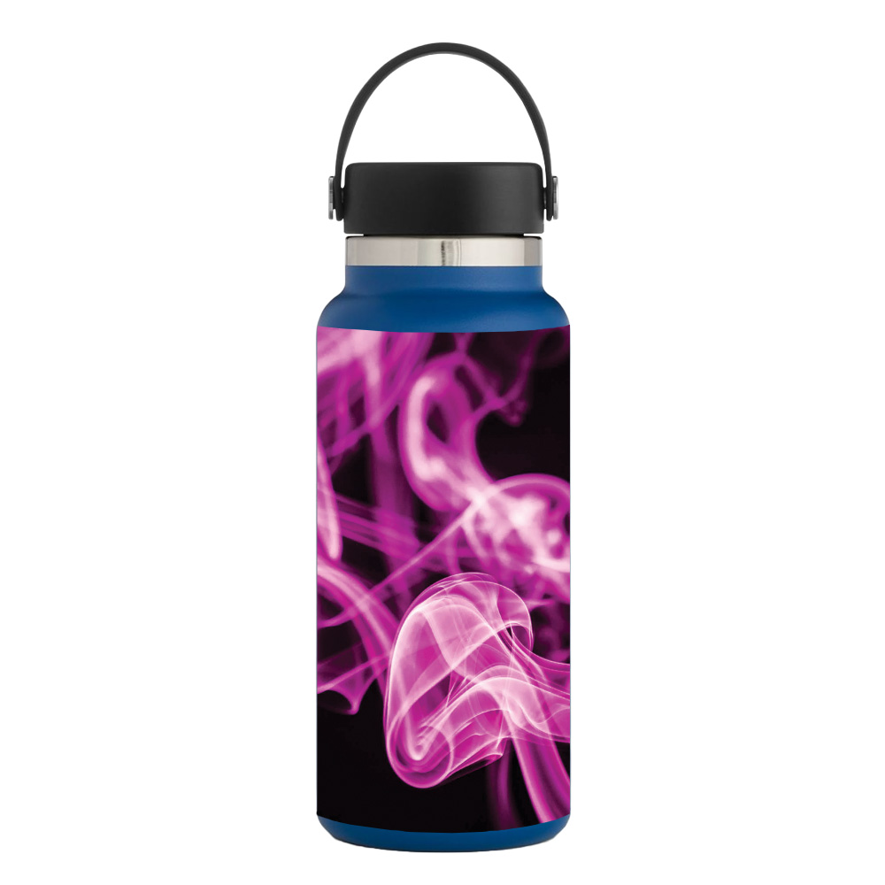 Picture of MightySkins HFWI32-Pink Flames Skin for Hydro Flask 32 oz Wide Mouth - Pink Flames