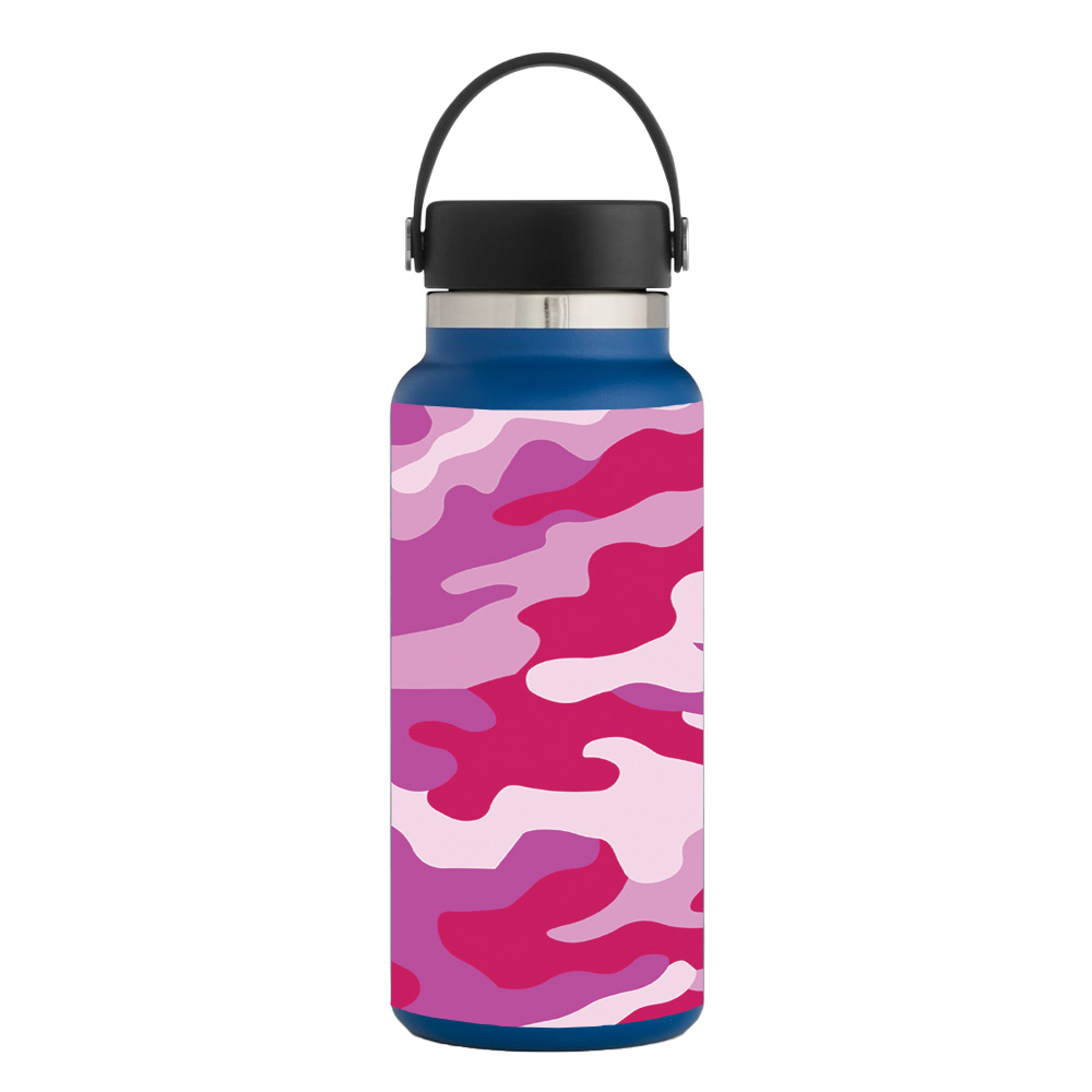 Picture of MightySkins HFWI32-Pink Camo Skin for Hydro Flask 32 oz Wide Mouth - Pink Camo