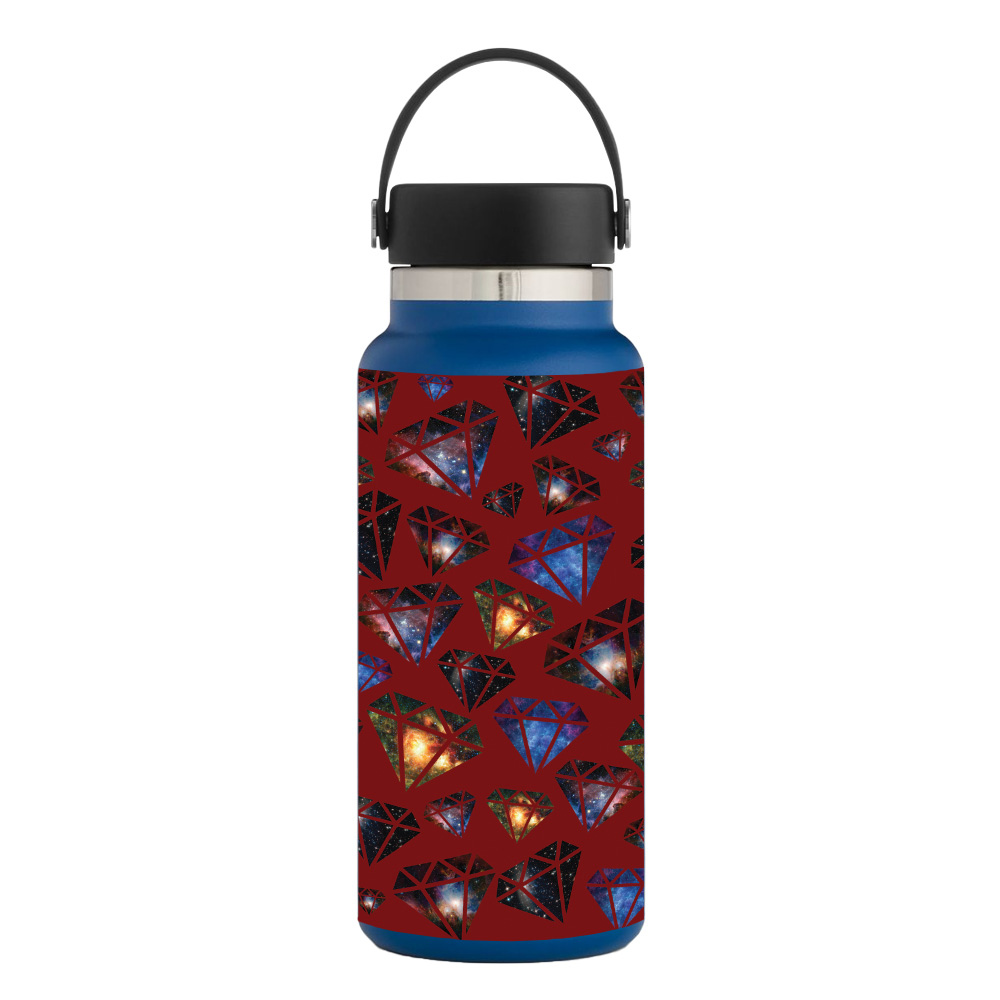 Picture of MightySkins HFWI32-Diamond Galaxy Skin for Hydro Flask 32 oz Wide Mouth - Diamond Galaxy