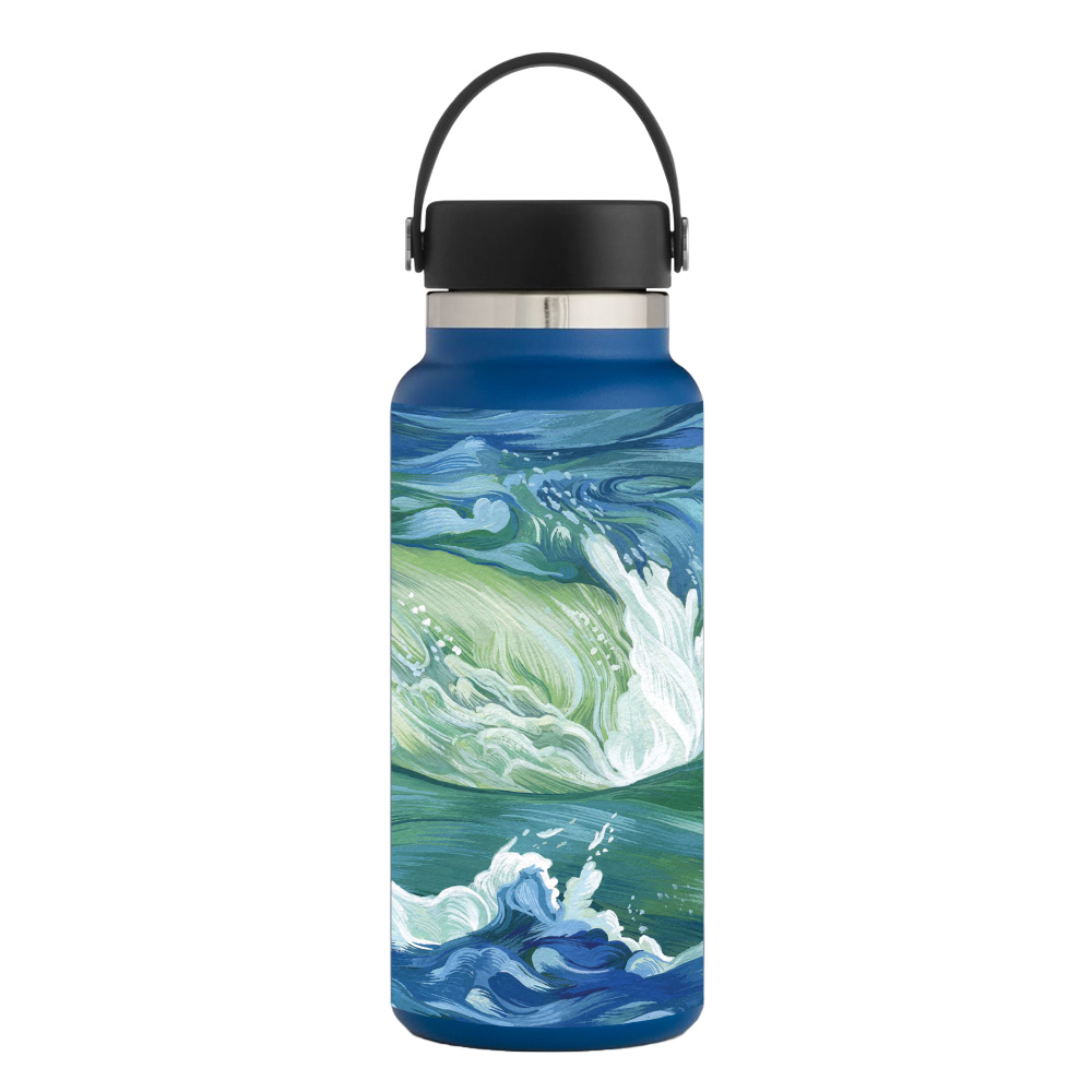 Picture of MightySkins HFWI32-Cyclone Wave Skin for Hydro Flask 32 oz Wide Mouth - Cyclone Wave