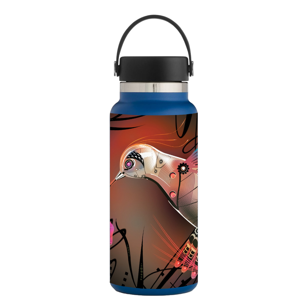 Picture of MightySkins HFWI32-Cyborg Nature Skin for Hydro Flask 32 oz Wide Mouth - Cyborg Nature