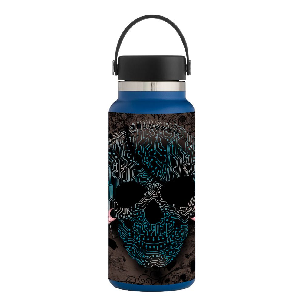 Picture of MightySkins HFWI32-Cyber Pirate Skin for Hydro Flask 32 oz Wide Mouth - Cyber Pirate