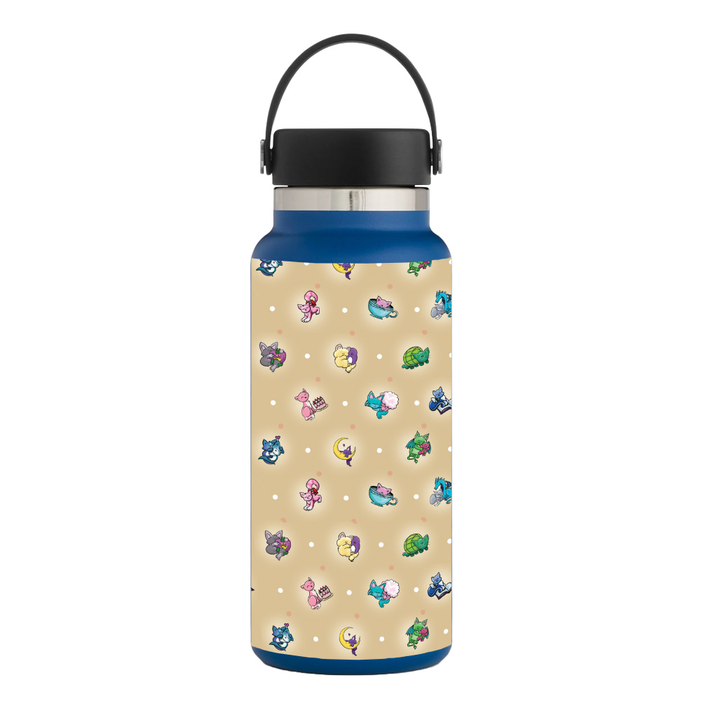 Picture of MightySkins HFWI32-Cute Kittens Skin for Hydro Flask 32 oz Wide Mouth - Cute Kittens