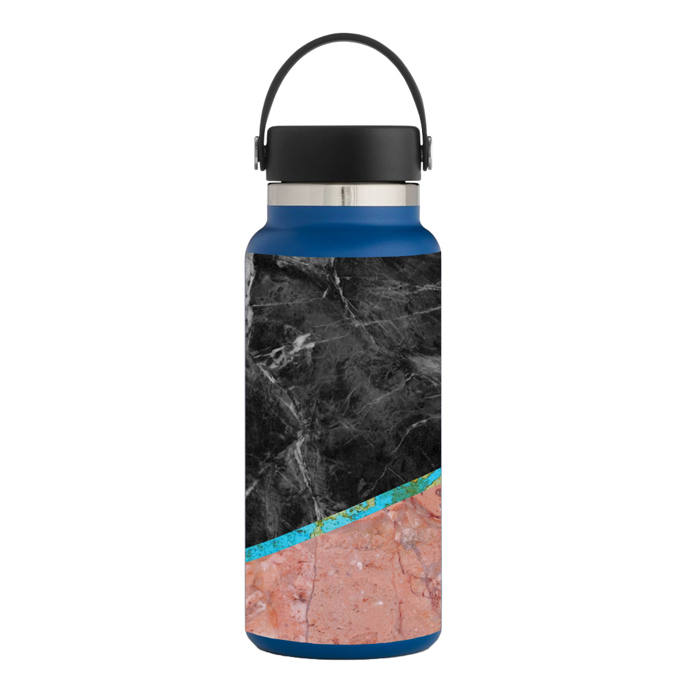 Picture of MightySkins HFWI32-Cut Marble Skin for Hydro Flask 32 oz Wide Mouth - Cut Marble