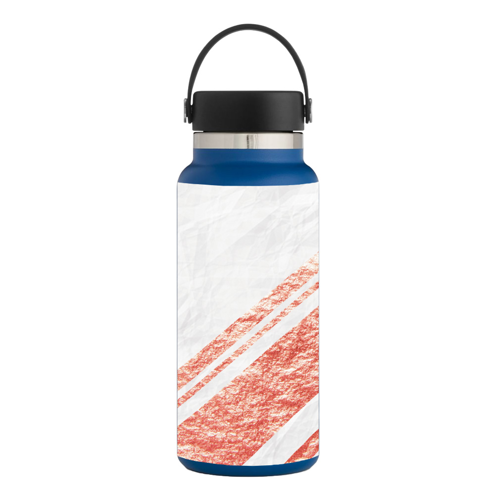 Picture of MightySkins HFWI32-Crumpled Rose Gold Skin for Hydro Flask 32 oz Wide Mouth - Crumpled Rose Gold