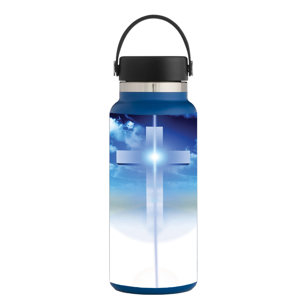Picture of MightySkins HFWI32-Cross Skin for Hydro Flask 32 oz Wide Mouth - Cross
