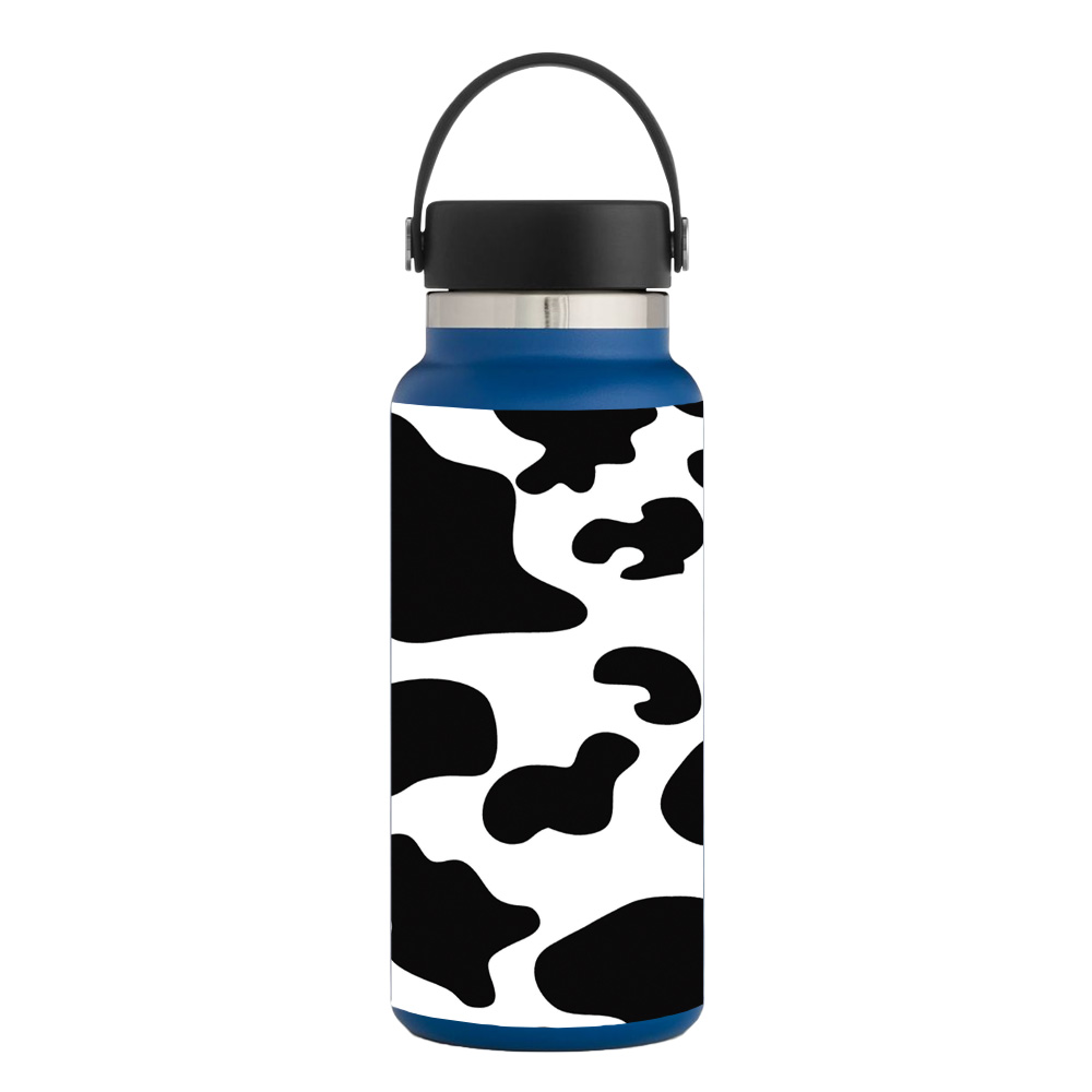 Picture of MightySkins HFWI32-Cow Print Skin for Hydro Flask 32 oz Wide Mouth - Cow Print