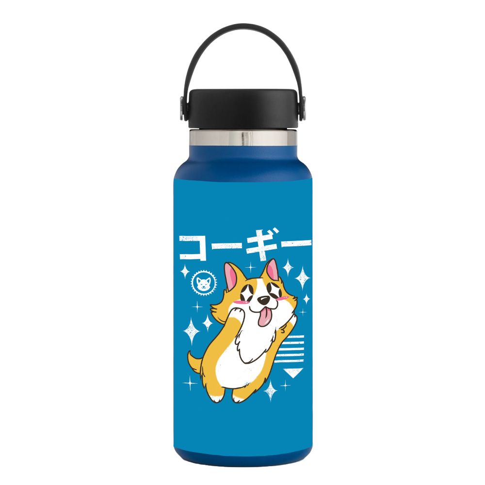 Picture of MightySkins HFWI32-Corgi Kawaii Skin for Hydro Flask 32 oz Wide Mouth - Corgi Kawaii