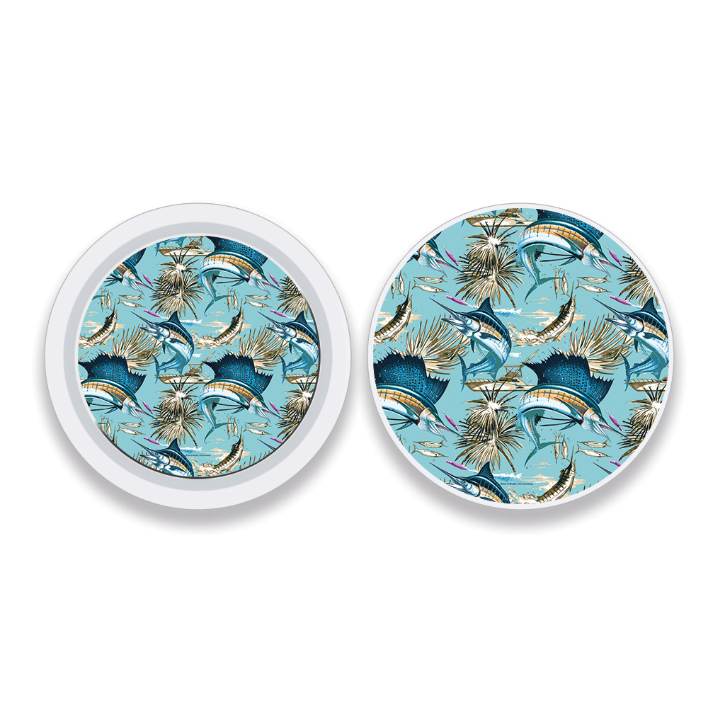 Picture of MightySkins APATAG-Island Fish Skin Compatible with Apple AirTag Original 4 Pack of Skins - Island Fish