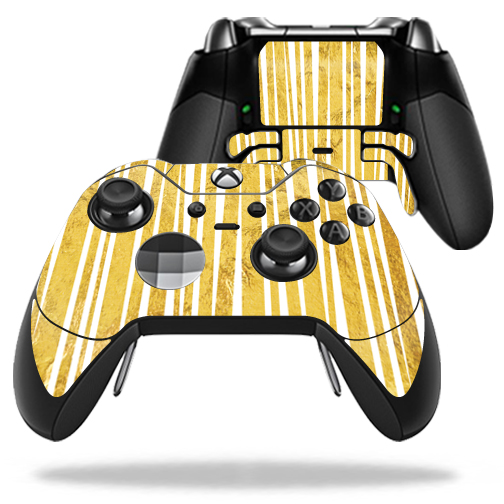MIELITECO-Gold Rays Skin Decal Wrap for Microsoft Xbox One Elite Controller - Gold Rays -  MightySkins