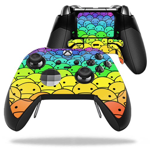 MIELITECO-Happy Faces Skin Decal Wrap for Microsoft Xbox One Elite Controller - Happy Faces -  MightySkins