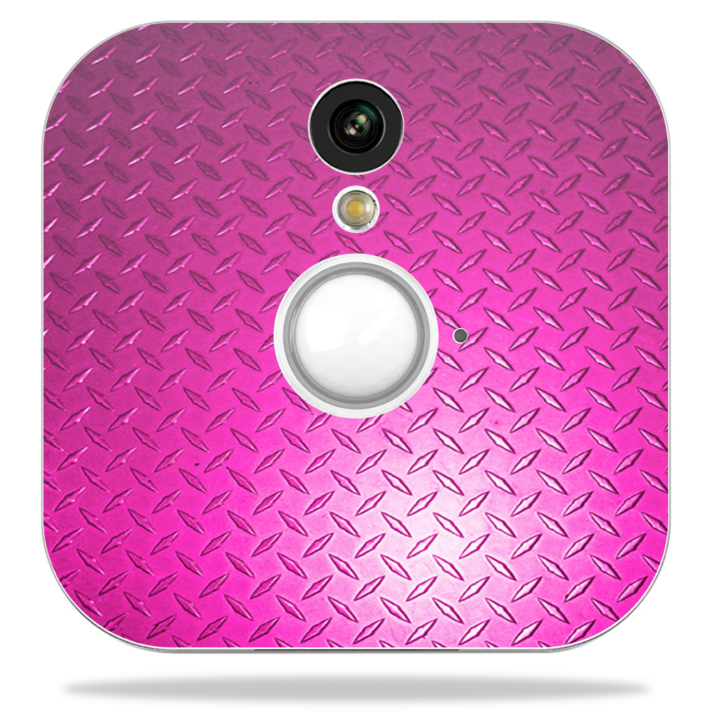 Picture of MightySkins BLHOSE-Pink Diamond Plate Skin Decal Wrap for Blink Home Security Camera Sticker - Pink Diamond Plate