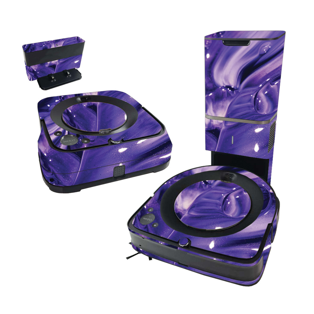 IRROS9PLBUN-Purple Wash Skin for iRobot Roomba s9 Plus Vacuum & Braava Jet m6 Bundle - Purple Wash -  MightySkins
