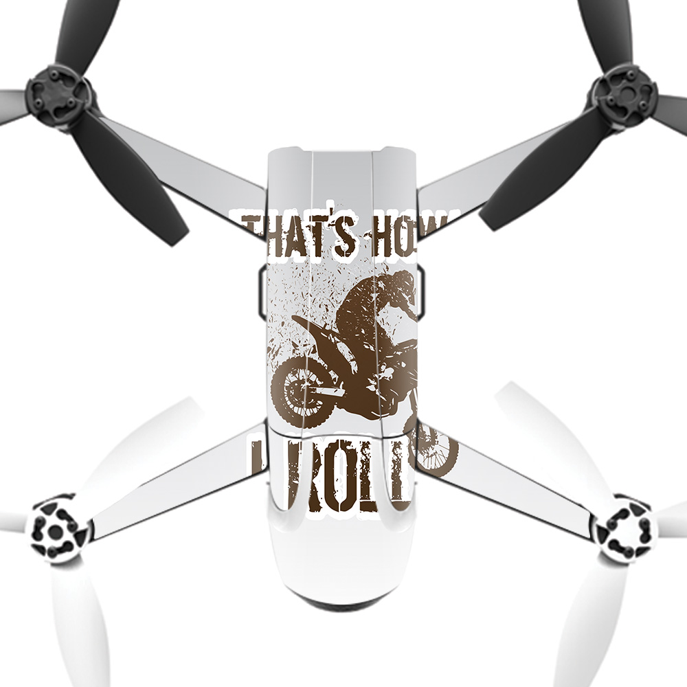 PABEBOP2-Motocross Skin Decal Wrap for Parrot Bebop Quadcopter Drone - 2 Motocross -  MightySkins