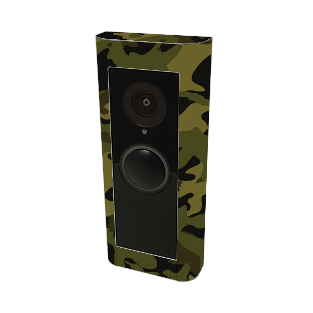 RIVDPR2-Green Camouflage Skin Compatible with Ring Video Doorbell Pro 2 - Green Camouflage -  MightySkins