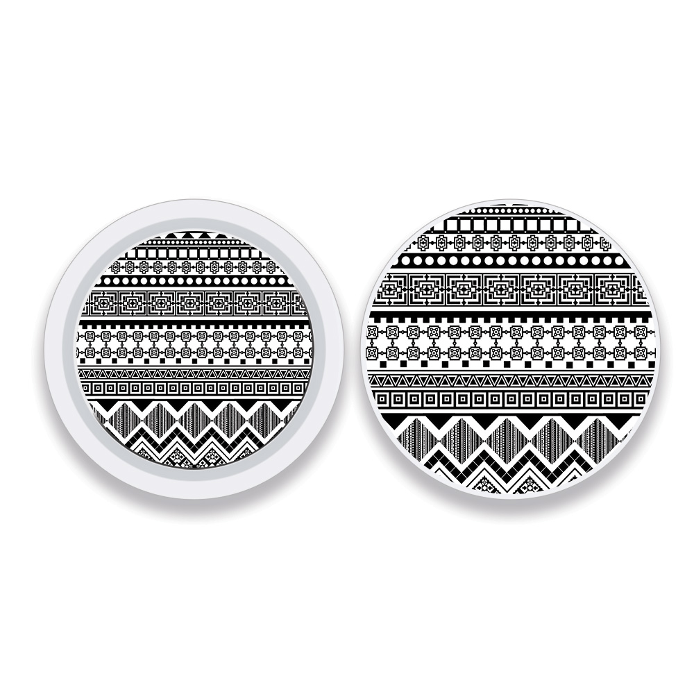 Picture of MightySkins APATAG-Black Aztec Skin Compatible with Apple AirTag Original 4 Pack of Skins - Black Aztec