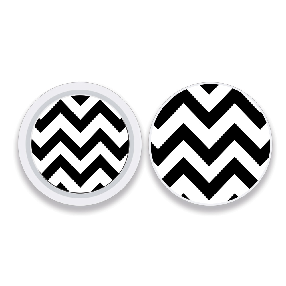 Picture of MightySkins APATAG-Black Chevron Skin Compatible with Apple AirTag Original 4 Pack of Skins - Black Chevron