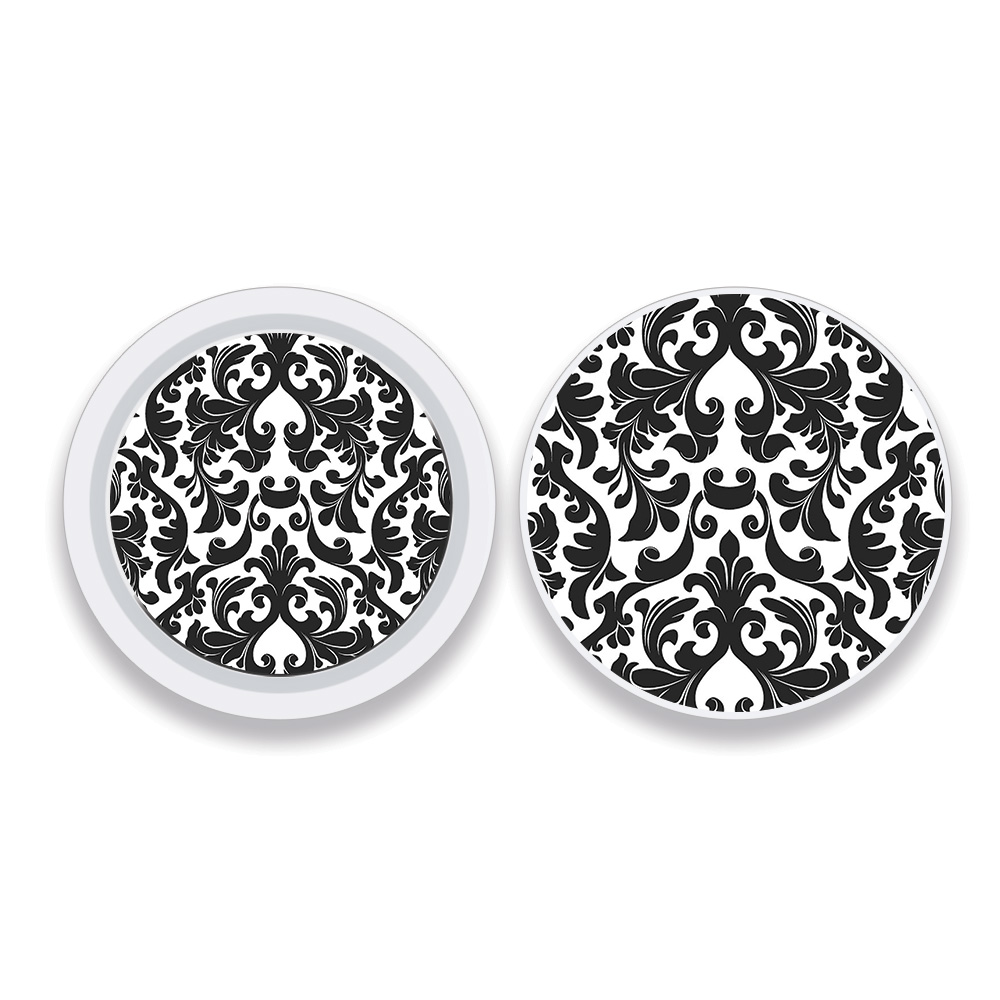 Picture of MightySkins APATAG-Black Damask Skin Compatible with Apple AirTag Original 4 Pack of Skins - Black Damask