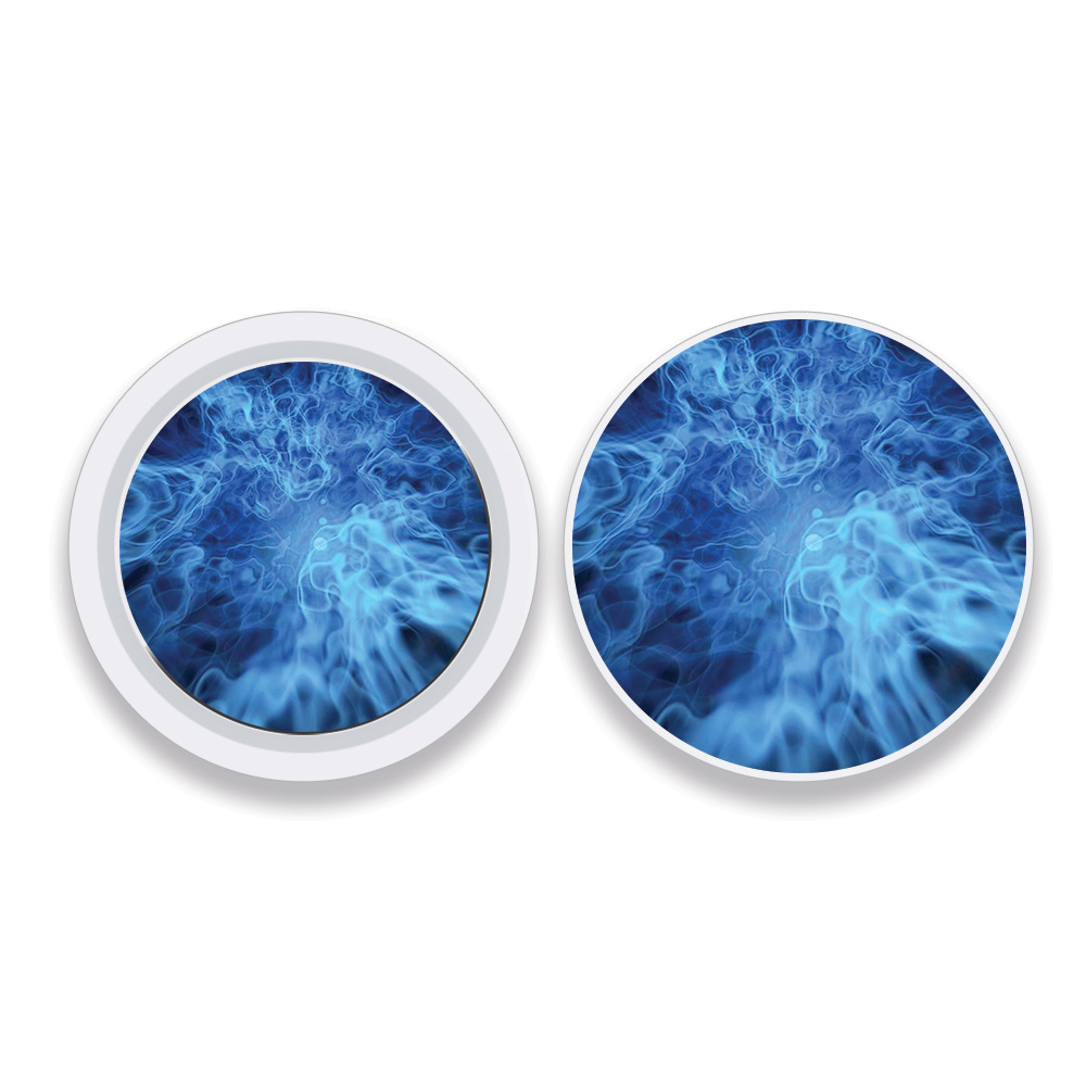 Picture of MightySkins APATAG-Blue Mystic Flames Skin Compatible with Apple AirTag Original 4 Pack of Skins - Blue Mystic Flames