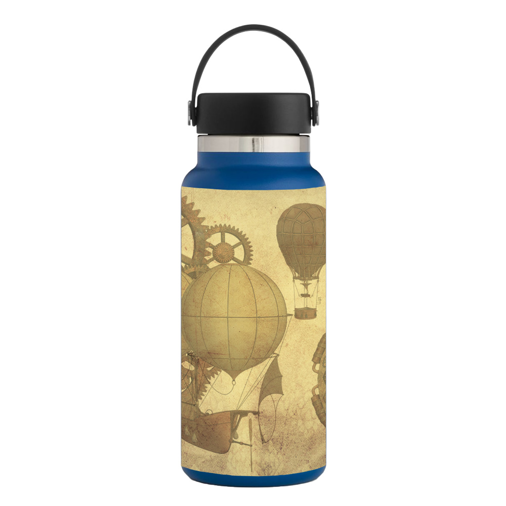 Picture of MightySkins HFWI32-Steam Punk Paper Skin for Hydro Flask 32 oz Wide Mouth - Steam Punk Paper