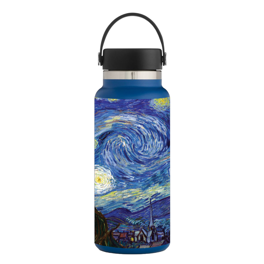 Picture of MightySkins HFWI32-Starry Night Skin for Hydro Flask 32 oz Wide Mouth - Starry Night