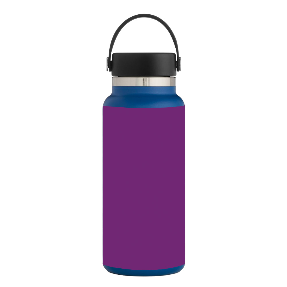 Picture of MightySkins HFWI32-Solid Purple Skin for Hydro Flask 32 oz Wide Mouth - Solid Purple