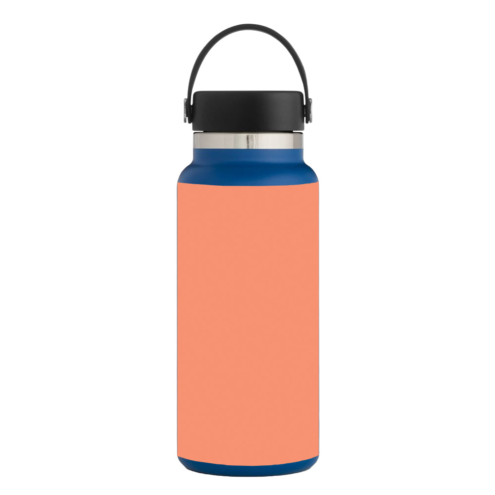 Picture of MightySkins HFWI32-Solid Peach Skin for Hydro Flask 32 oz Wide Mouth - Solid Peach