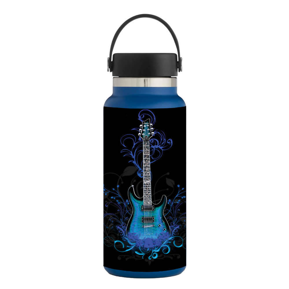 Picture of MightySkins HFWI32-Guitar Skin for Hydro Flask 32 oz Wide Mouth - Guitar