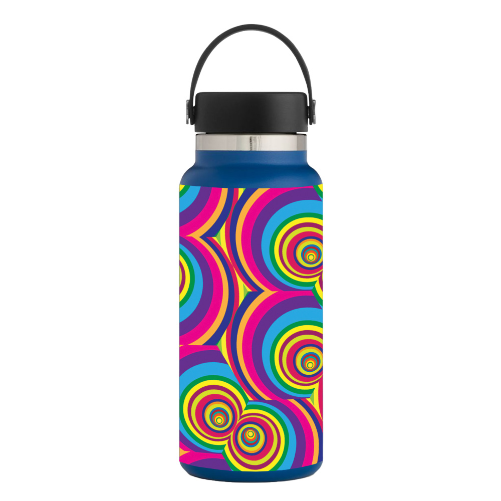 Picture of MightySkins HFWI32-Groovy 60s Skin for Hydro Flask 32 oz Wide Mouth - Groovy 60s