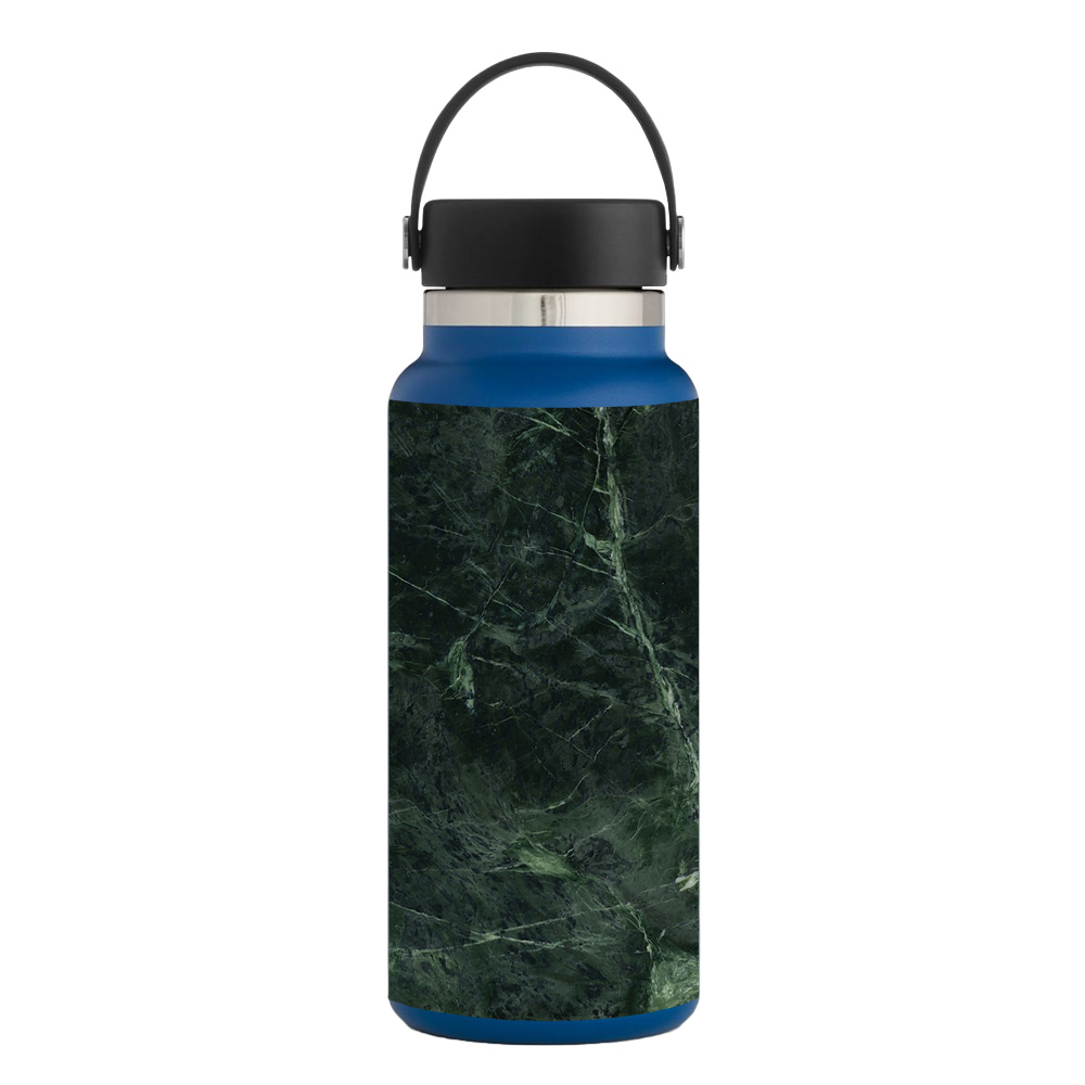 Picture of MightySkins HFWI32-Green Marble Skin for Hydro Flask 32 oz Wide Mouth - Green Marble