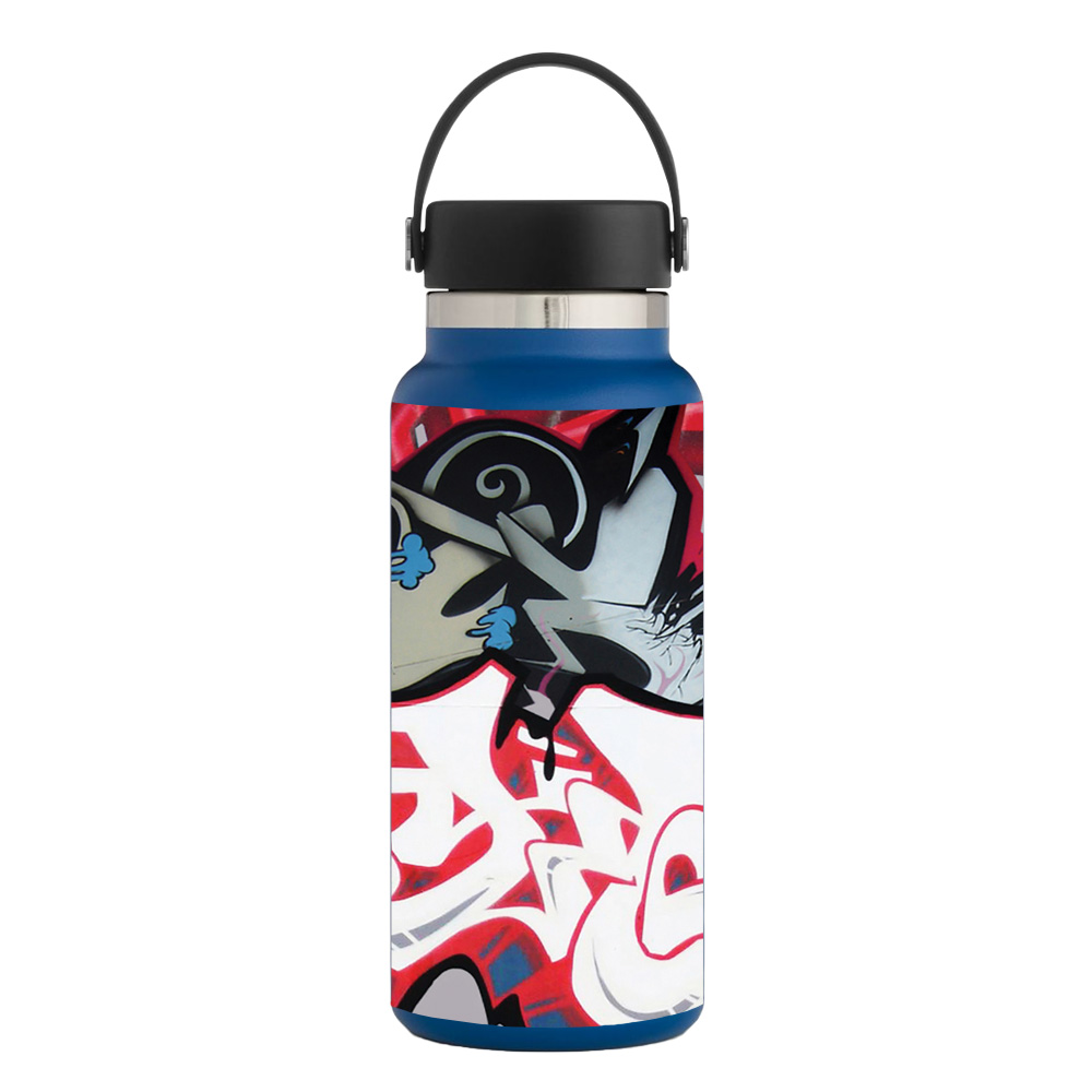Picture of MightySkins HFWI32-Graffiti Mash Up Skin for Hydro Flask 32 oz Wide Mouth - Graffiti Mash Up