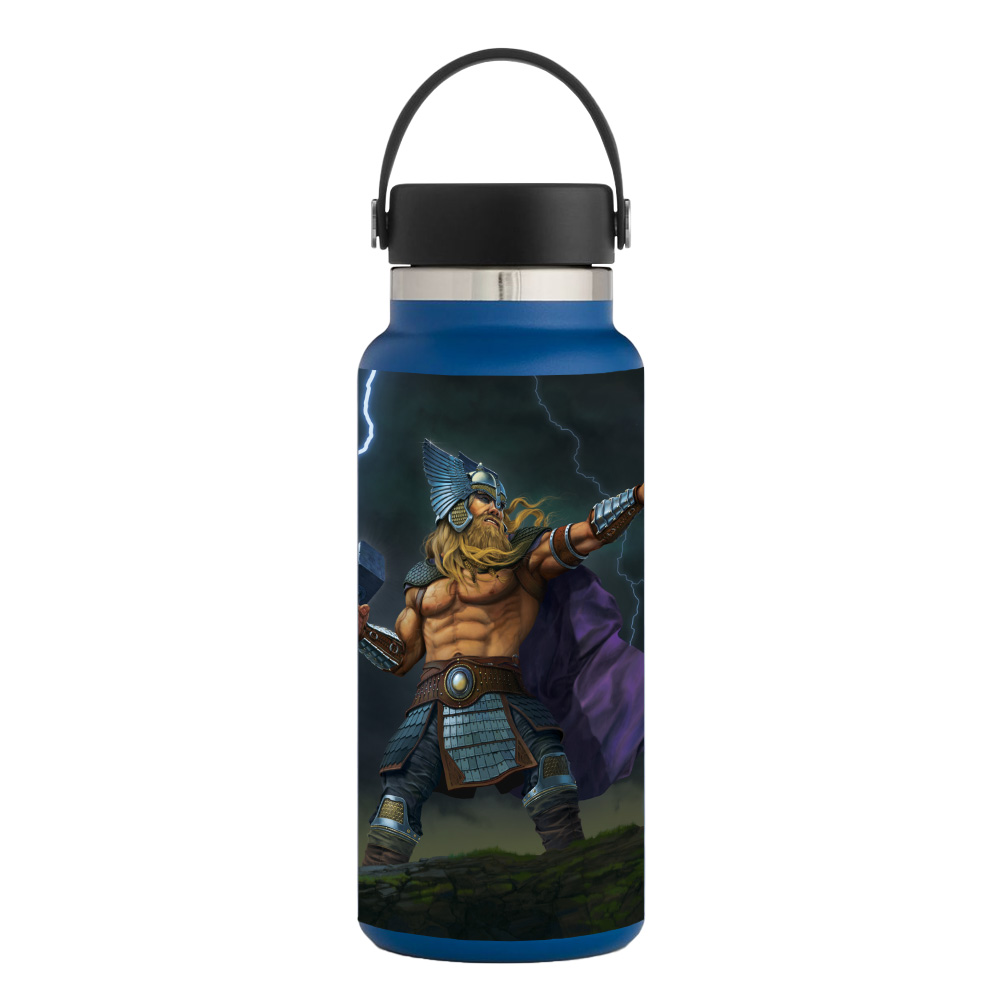 Picture of MightySkins HFWI32-God Of Thunder Skin for Hydro Flask 32 oz Wide Mouth - God of Thunder
