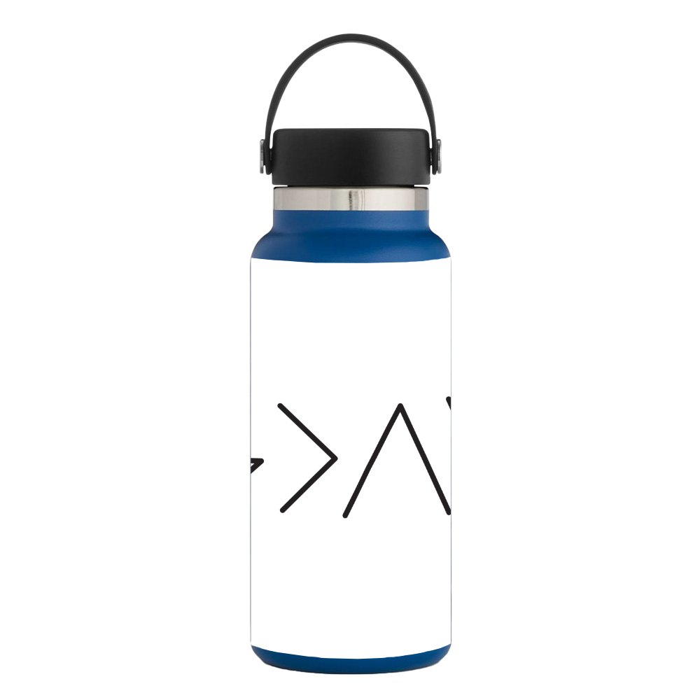 Picture of MightySkins HFWI32-God Is Greater Skin for Hydro Flask 32 oz Wide Mouth - God Is Greater
