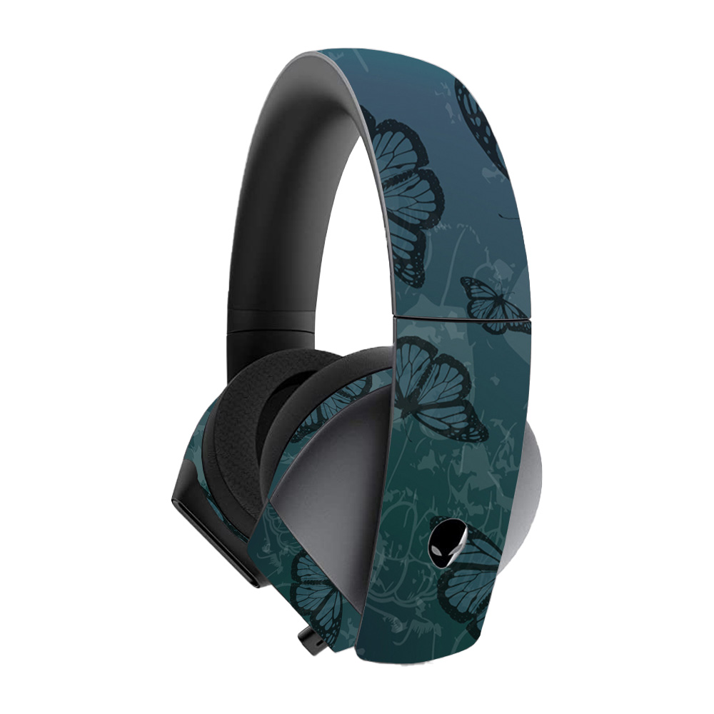 ALW71GH-Dark Butterfly Skin for Alienware 7.1 Gaming Headset - Dark Butterfly -  MightySkins