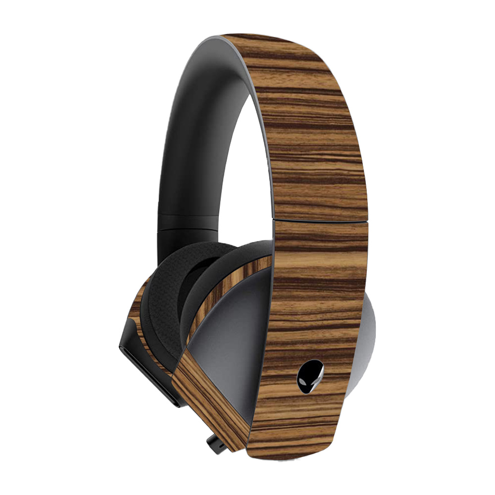 ALW71GH-Dark Zebra Wood Skin for Alienware 7.1 Gaming Headset - Dark Zebra Wood -  MightySkins