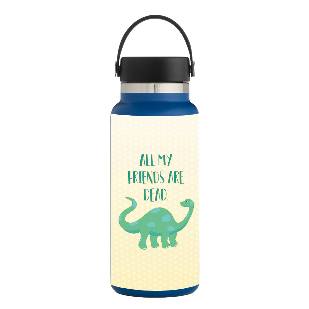 Picture of MightySkins HFWI32-All My Friends Are Dead Skin for Hydro Flask 32 oz Wide Mouth - All My Friends Are Dead