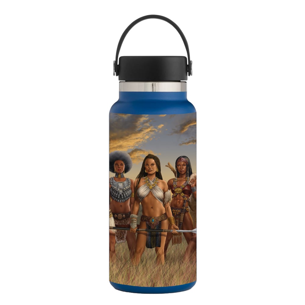 Picture of MightySkins HFWI32-African Queens Skin for Hydro Flask 32 oz Wide Mouth - African Queens