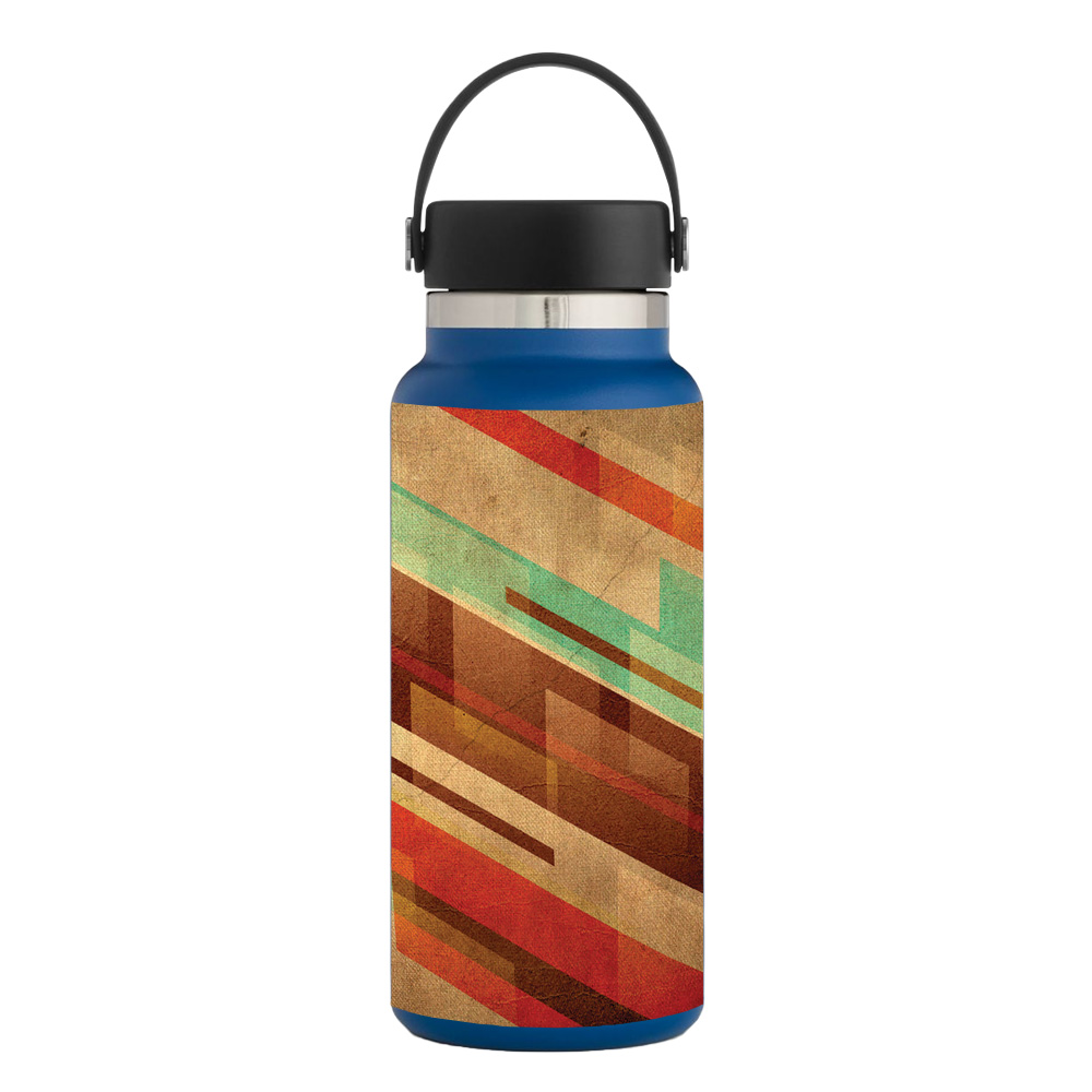 Picture of MightySkins HFWI32-Abstract Wood Skin for Hydro Flask 32 oz Wide Mouth - Abstract Wood
