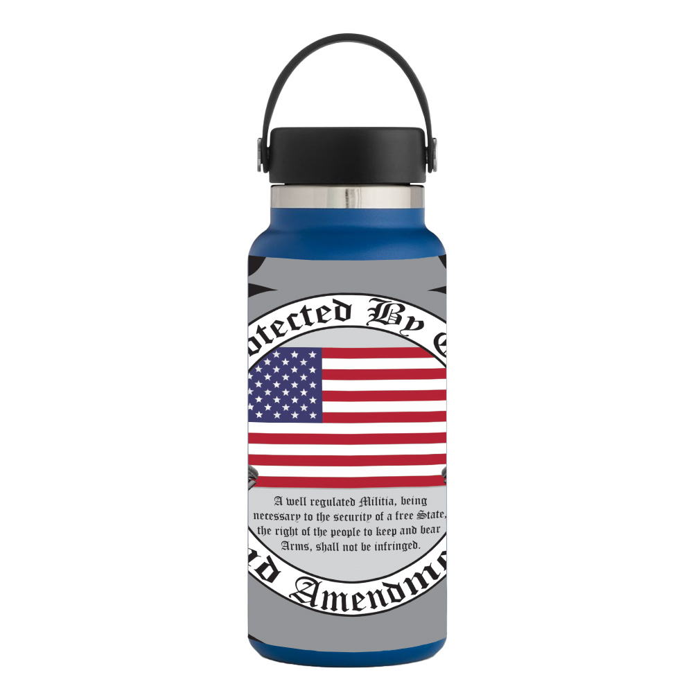 Picture of MightySkins HFWI32-2nd Amendment Skin for Hydro Flask 32 oz Wide Mouth - 2nd Amendment