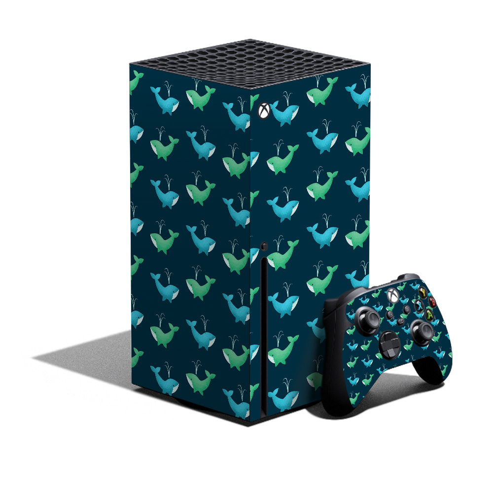 MIXBSERXCMB-Whale Wave Skin for XBOX Series X Bundle - Whale Wave -  MightySkins