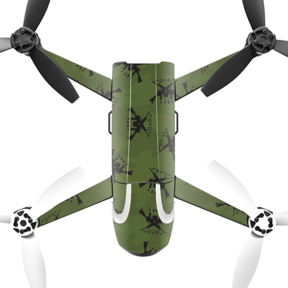 PABEBOP2-2Molon Labe Skin Decal Wrap for Parrot Bebop 2 Quadcopter Drone - Molon Labe -  MightySkins