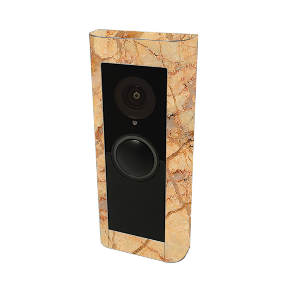 RIVDPR2-Amber Marble Skin Compatible with Ring Video Doorbell Pro 2 - Amber Marble -  MightySkins