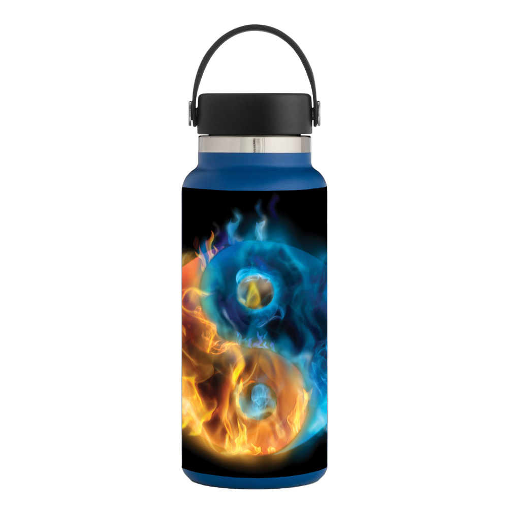 Picture of MightySkins HFWI32-Yin And Yang Skin for Hydro Flask 32 oz Wide Mouth - Yin & Yang