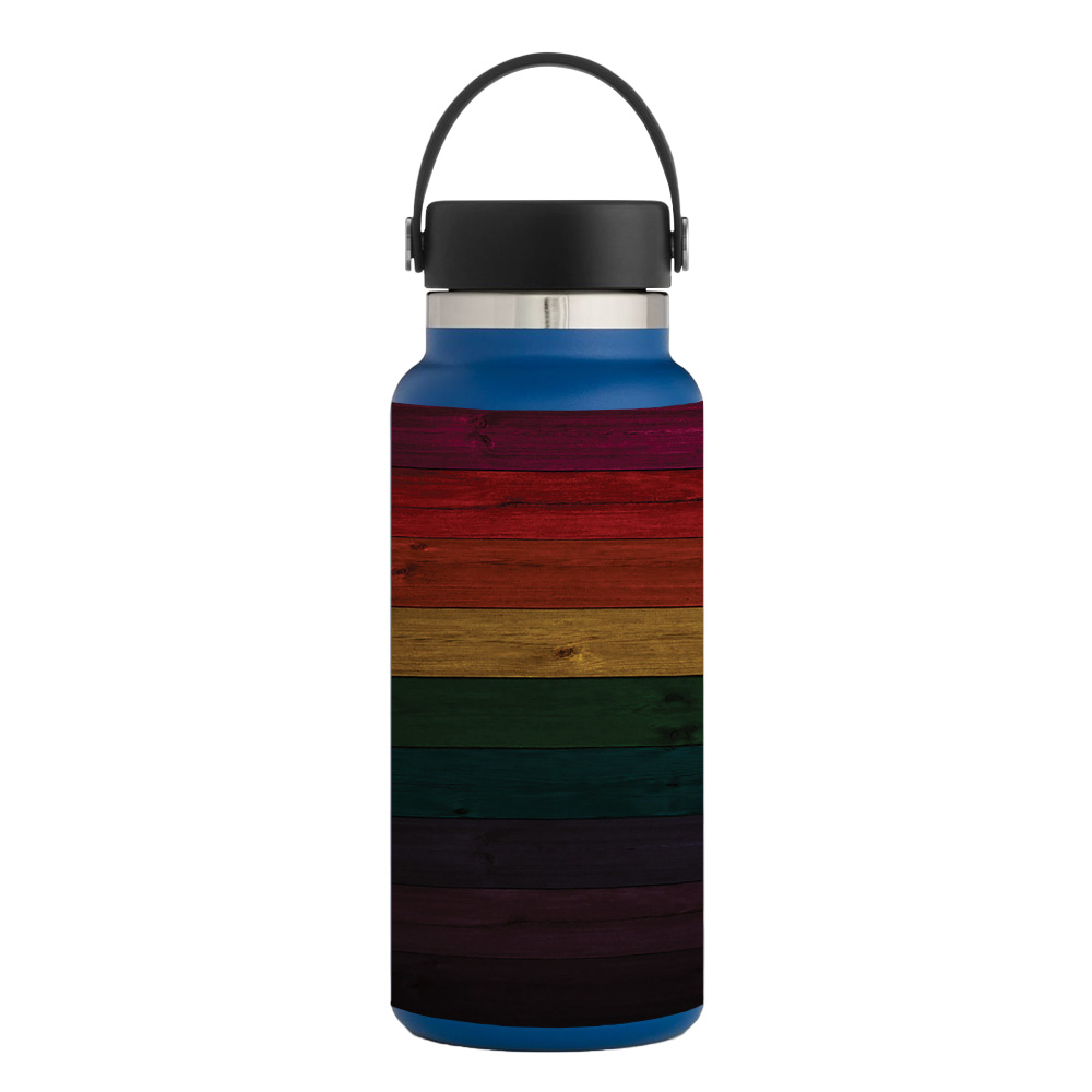 Picture of MightySkins HFWI32-Wood Style Skin for Hydro Flask 32 oz Wide Mouth - Wood Style