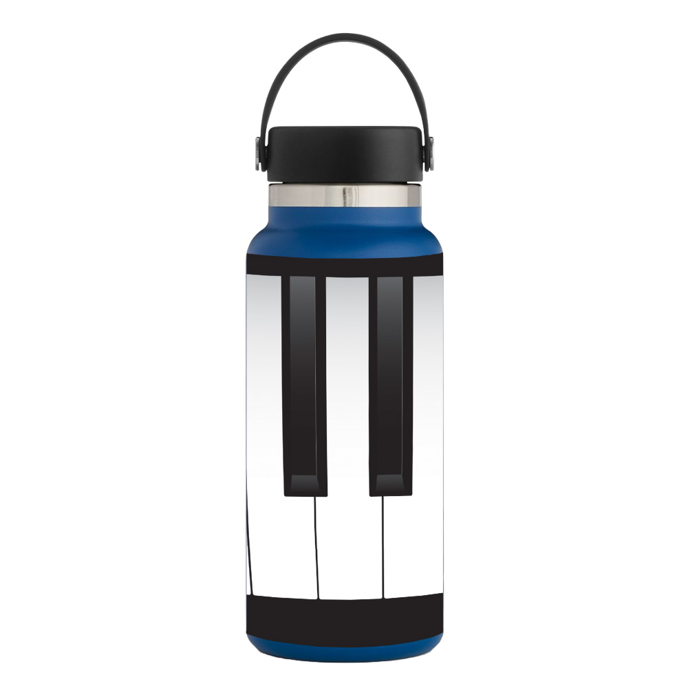 Picture of MightySkins HFWI32-Piano Keys Skin for Hydro Flask 32 oz Wide Mouth - Piano Keys