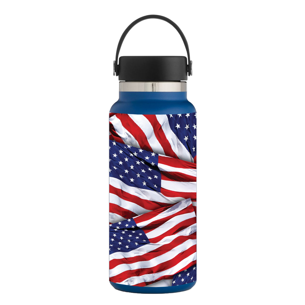 Picture of MightySkins HFWI32-Patriot Skin for Hydro Flask 32 oz Wide Mouth - Patriot